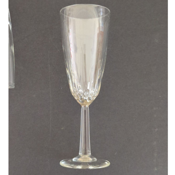 Vintage 1965 Diamant by Cristal D'Arques-Durand Fluted Champagne Set of Four - Picture 5 of 11